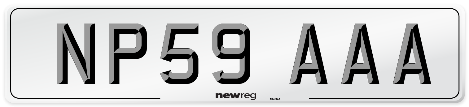 NP59 AAA Number Plate from New Reg